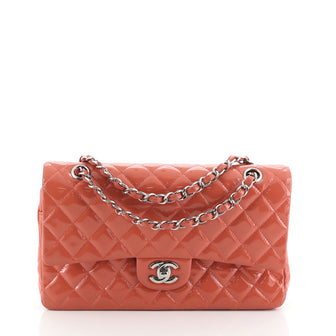 Classic Double Flap Bag Quilted Patent Medium