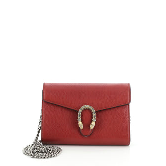 Gucci Dionysus Chain Wallet Leather with Embellished Detail Small