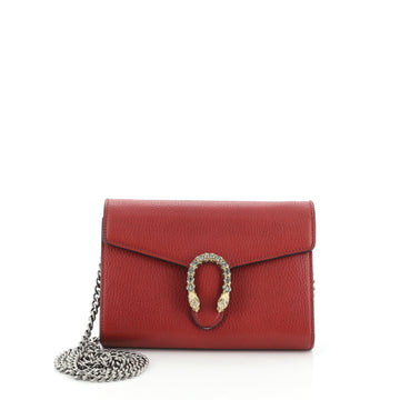 Gucci Dionysus Chain Wallet Leather with Embellished Detail Small