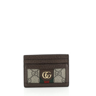 Ophidia Card Case GG Coated Canvas