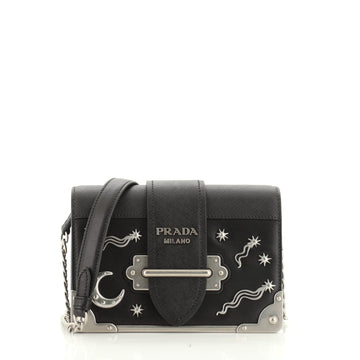Cahier Crossbody Bag Embellished Leather Small