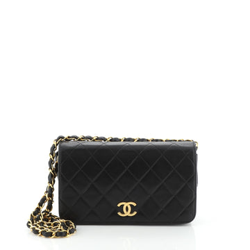 Vintage Full Flap Bag Quilted Lambskin Mini