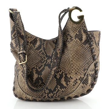Charlotte Hobo Python Medium