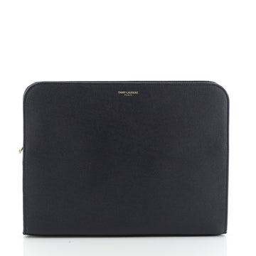 Zip Around Document Holder Leather