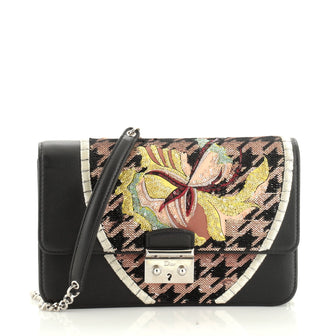 Miss Dior Promenade Pouch Embellished Leather Large