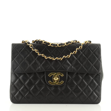 Vintage Classic Single Flap Bag Quilted Lambskin Maxi