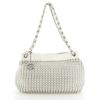 CC Charm Tote Woven Caviar Medium