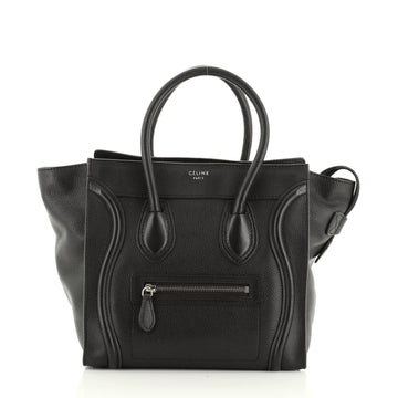 Luggage Bag Grainy Leather Micro