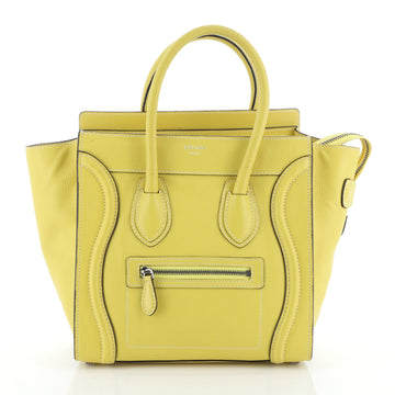 Luggage Bag Grainy Leather Micro