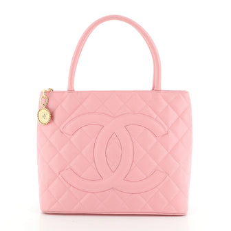 Medallion Tote Quilted Caviar