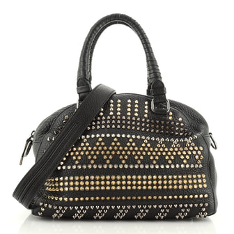 Panettone Convertible Satchel Spiked Leather Small