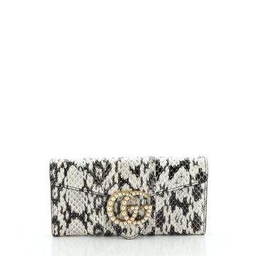 Pearly GG Marmont Continental Wallet Python