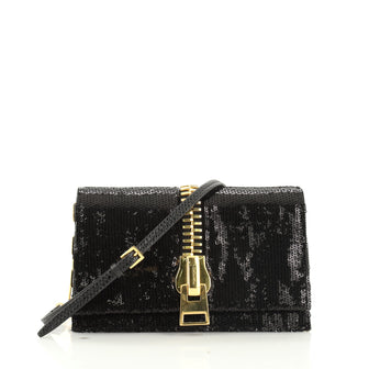 Sedgwick Chain Clutch Sequins and Snakeskin Small