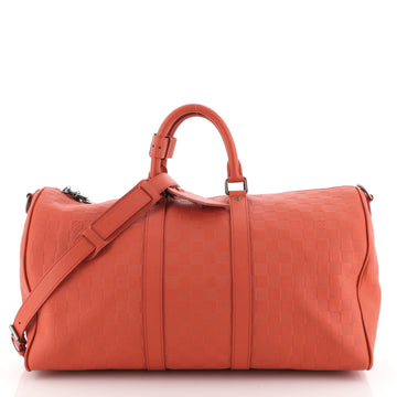 Keepall Bandouliere Bag Damier Infini Leather 45