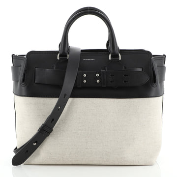 Burberry Marais Belt Tote Canvas and Leather Medium