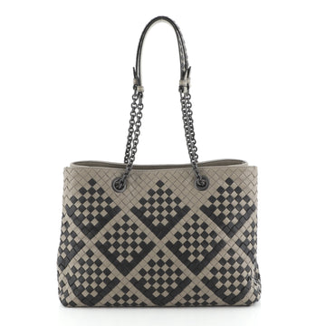Double Chain Tote Intrecciato Nappa Medium