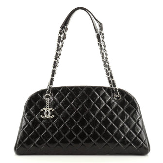 Just Mademoiselle Bag Quilted Glazed Calfskin Medium
