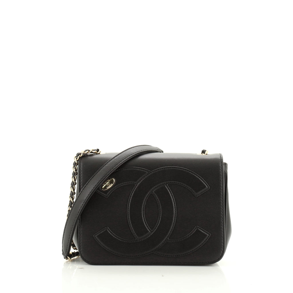 Chanel CC Mania Flap Bag Lambskin Small Black 5082438