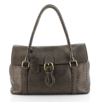 Selleria Linda Satchel Pebbled Leather Medium