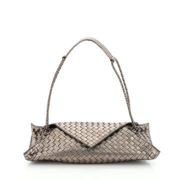 Bottega Veneta Envelope Flap Shoulder Bag Intrecciato Nappa Medium