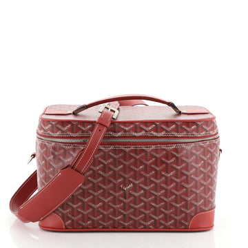 Convertible Cosmetic Train Case Coated Canvas