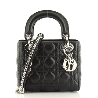 Lady Dior Chain Bag Cannage Quilt Lambskin Mini