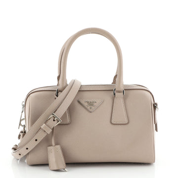 Convertible Bowler Bag Saffiano Leather Small