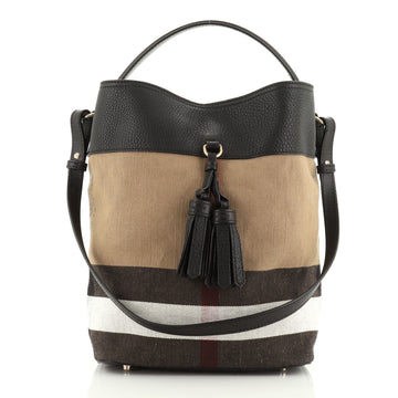 Susanna Tassel Hobo House Check Canvas Medium
