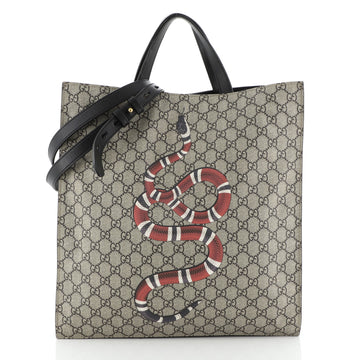 Convertible Soft Open Tote Printed GG Coated Canvas Tall