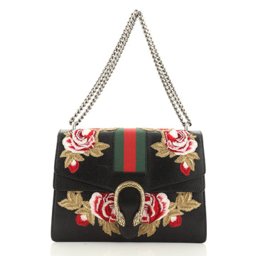 Gucci Web Dionysus Bag Embroidered Leather Medium