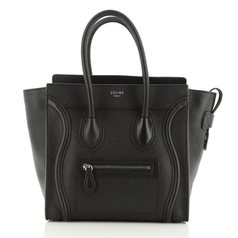 Celine Luggage Bag Grainy Leather Micro