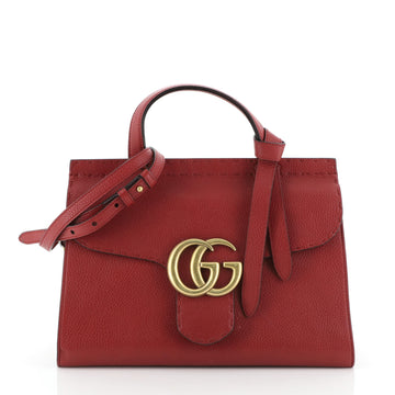 Gucci GG Marmont Top Handle Bag Leather Small