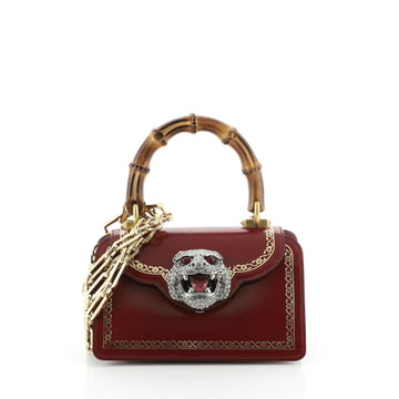Thiara Top Handle Bag Frame Print Leather Small