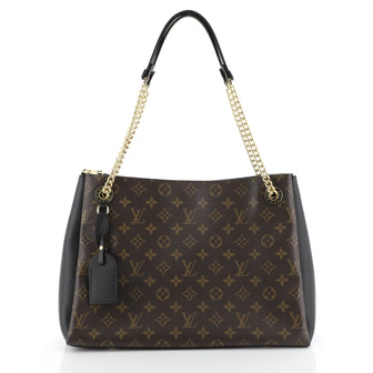 Surene Handbag Monogram Canvas with Leather MM