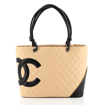 Cambon Tote Quilted Leather Large