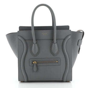 Celine Luggage Bag Grainy Leather Micro