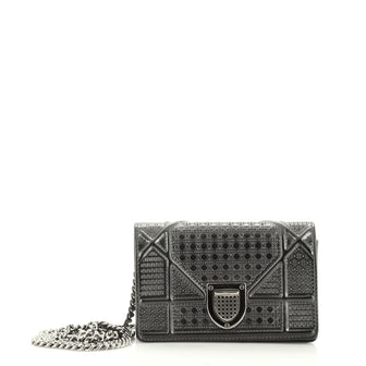 Christian Dior Diorama Flap Bag Cannage Embossed Calfskin Baby