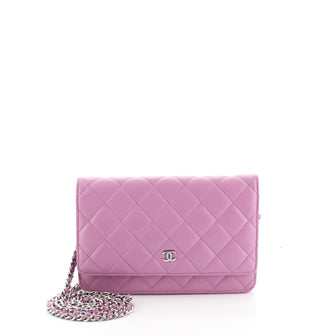 Wallet on Chain Quilted Lambskin