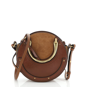 Pixie Crossbody Bag Leather and Suede Small