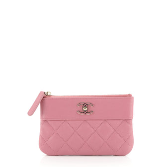 Mademoiselle Vintage O Case Clutch Quilted Sheepskin Mini