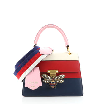 Gucci Queen Margaret Top Handle Bag Colorblock Leather Small