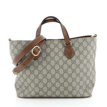 Gucci Convertible Soft Tote GG Coated Canvas Small