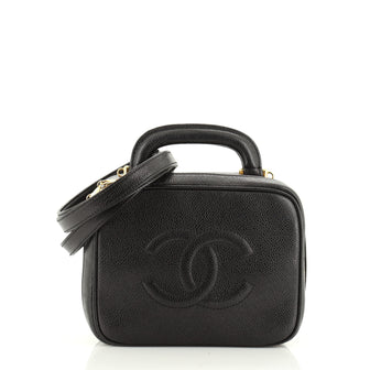Chanel Vintage Timeless CC Vanity case Caviar Small