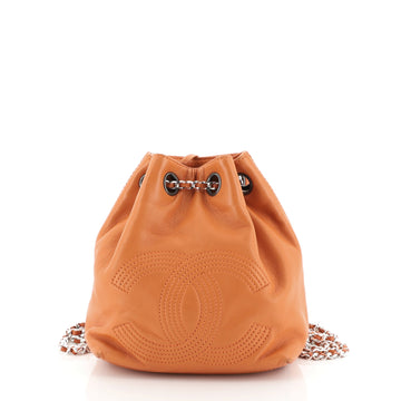 Chanel Vintage CC Drawstring Backpack Lambskin Small