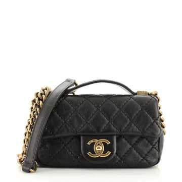 Chanel Urban Day Flap Bag Stitched Calfskin Mini