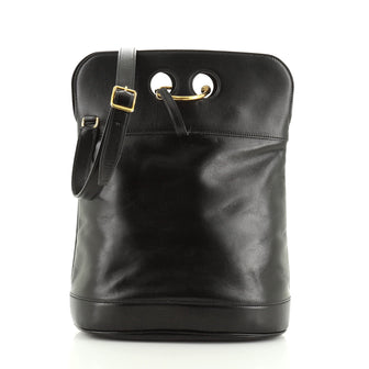 Hermes Vintage Looping Closure Saddle Bag Leather Medium