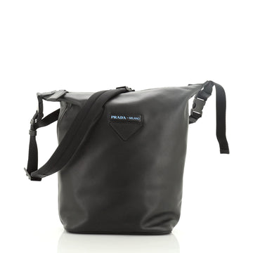 Prada Concept Crossbody Hobo Calfskin Small