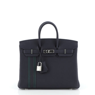 Hermes Officier Birkin Handbag Limited Edition Togo with Swift 25