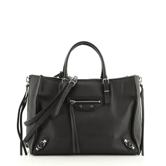 Balenciaga Papier A4 Zip Around Classic Studs Bag Leather Mini