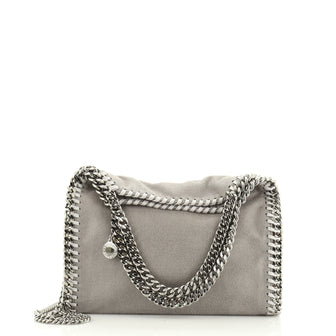 Stella McCartney Falabella Fold Over Crossbody Bag Shaggy Deer Mini